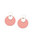 ფოტო #1 პროდუქტის Women's Black Block Drop Earrings