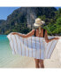 Фото #2 товара Las Rayas Beach Towels (4 Pack), 30x60 in., Striped Color Options, 100% Soft Cotton