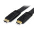 Фото #5 товара 5m Flat High Speed HDMI® Cable with Ethernet - Ultra HD 4k x 2k HDMI Cable - HDMI to HDMI M/M - 5 m - HDMI Type A (Standard) - HDMI Type A (Standard) - 4096 x 2160 pixels - 3D - Black