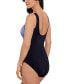 Фото #3 товара Women's Printed Scoop-Neck One-Piece Swimsuit, Created for Macy's