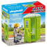 PLAYMOBIL Portable Cleaning Construction Game