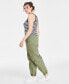 Фото #2 товара Women's Patch-Pocket Jogger Pants, Created for Macy's