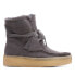 Фото #1 товара Clarks Wallabee Cup Hi 26168656 Womens Gray Suede Lace Up Casual Dress Boots