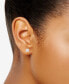 ფოტო #4 პროდუქტის Certified Lab Grown Diamond Princess Stud Earrings (3 ct. t.w.) in 14k Gold