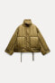 Zw collection puffer jacket with pockets