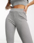 I Saw It First seamless ribbed flared trousers co-ord in grey