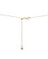 ფოტო #4 პროდუქტის Diamond & Polished Bar 20" Collar Necklace (1/10 ct. t.w.) in 14k Gold, Created for Macy's