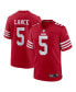 ფოტო #1 პროდუქტის Men's Trey Lance Scarlet San Francisco 49ers Game Player Jersey