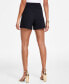 ფოტო #2 პროდუქტის Women's High-Rise Button-Trim Shorts, Created for Macy's