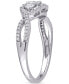 ფოტო #3 პროდუქტის Diamond Three Stone Engagement Ring (1/2 ct. t.w.) in 14k White Gold