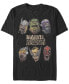 Фото #1 товара Men's Heads of Undead Short Sleeve Crew T-shirt