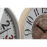 Настенное часы Home ESPRIT Белый Стеклянный Деревянный MDF 40 x 4,5 x 40 cm (2 штук)