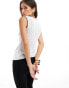 Фото #3 товара ASOS DESIGN pointelle button through tank top in ivory