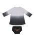 Newborn and Infant Boys and Girls Boys and Girls Gray, Black Texas Longhorns Hand in Hand Ombre Dress and Bloomers Set