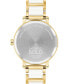 ფოტო #3 პროდუქტის Women's Swiss Bold Evolution 2.0 White Ceramic & Gold Ion Plated Steel Bracelet Watch 34mm