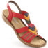 Фото #1 товара Comfortable sandals with elastic bands Rieker W RKR690 red