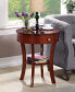 20" Rubber wood Classic Accents End Table