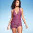 Women's Convertible Side-Tunneled Swim Dress - Kona Sol Purple M