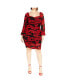 ფოტო #1 პროდუქტის Plus Size Alia Print Dress