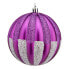 Фото #1 товара Ёлочные шарики Krist+ Серебристый Фиолетовый Ø 10 см 6 штук PVC