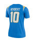 Фото #4 товара Women's Justin Herbert Powder Blue Los Angeles Chargers Legend Jersey