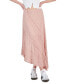 Juniors' Lace Pull-On Asymmetric Midi Skirt