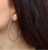 Фото #4 товара Luxury round silver earrings AGUC787