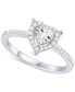 ფოტო #1 პროდუქტის Diamond Heart Halo Ring (1/4 ct. t.w.) in Sterling Silver