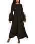 Фото #1 товара Mikael Aghal Feather Gown Women's 2