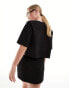 Фото #3 товара SNDYS contrast tie detail top co-ord in black