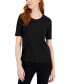 ფოტო #1 პროდუქტის Women's Scoop-Neck Short-Sleeve T-Shirt