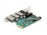 Delock PCI Express x1 Karte zu 3 x USB 5 Gbps Typ-A Buchse+ 1 Gigabit LAN - Network Card - PCI-Express