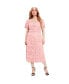 ფოტო #1 პროდუქტის Plus Size June + Vie Square-Neck Lace Jessica Dress