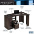 Classic Office Desk With Storage, Espresso