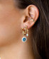 Фото #4 товара 18k Gold-Plated 3-Pc. Set Cubic Zirconia Evil Eye Drop Earrings