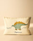 Children’s dinosaur cushion cover