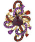 Фото #2 товара Crazy Collection® Pomegranate Garnet (4 ct. t.w.) & Grape Amethyst (5/8 ct. t.w.) Swirling Statement Ring in 14k Gold