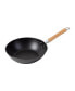 Фото #1 товара Professional Series Cast Iron Stir Fry Pan with Maple Handle, 11.5"