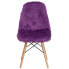 Фото #3 товара Shaggy Dog Purple Accent Chair