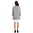 Фото #4 товара Time and Tru Layered Look Sweater Dress Womens 0-2 XS Gray Longsleeve Pullover