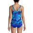 Фото #9 товара Women's D-Cup Chlorine Resistant Adjustable Underwire Tankini Swimsuit Top