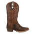 Фото #1 товара Justin Boots Rein Embroidered TooledInlay Square Toe Cowboy Womens Brown Casual