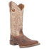Фото #2 товара Laredo Peete Embroidered Square Toe Cowboy Mens Beige, Brown Casual Boots 7991