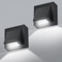 Фото #10 товара Настенный светильник Aiskdan 2 штуки, чёрный 8*7.8*6.5см 5 Вт 85-240 В Cool White 6000K