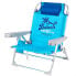 Фото #1 товара Кресло пляжное с низким подносом AKTIVE Playa And Low Toe 5 положений с подушкой и съемной сумкой, многоцветное