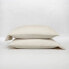 Фото #1 товара Standard 100% Washed Linen Solid Pillowcase Set Natural - Casaluna