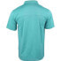 SHOEBACCA Solid Heather Short Sleeve Polo Shirt Mens Blue Casual P2003-WAV-SB