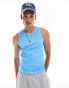 COLLUSION Ribbed vest with oil wash in blue BLAU, M - Chest 40 - фото #2