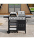 Фото #2 товара 466 Sq. In. 4-Burner Gas Grill & Griddle Combo with Cover