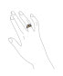 Фото #5 товара Men's Gemstone Large Roaring Lion Head Ring For Men Solid Oxidized .925 Sterling Silver Handmade In Turkey